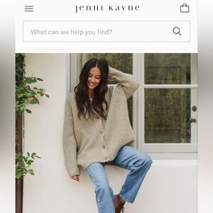 Jenni Kayne Almond Cardigan Sweater